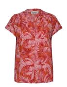 Lollys Laundry Heather Top Röd