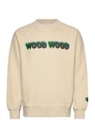 Wood Wood Hester Logo Sweatshirt Kräm