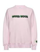 Wood Wood Leia Logo Sweatshirt Rosa