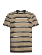 Fred Perry Stripe T-Shirt Beige