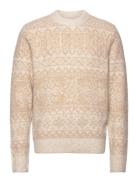 Jack & J S Jprbluheritage Knit Crew Neck Kräm