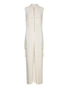 GANT Cargo Pocket Jumpsuit Beige