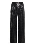 Selected Femme Slfalaia Hw Long Sequins Pant B Svart