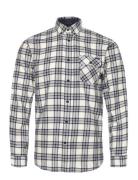 Lindbergh Checked Twill Shirt L/S Vit