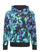 Lindex Sweatshirt Hood Aop Plastic Multi/patterned