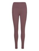 New Balance Nb Sleek Pocket High Rise Legging 27" Burgundy