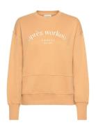 Casall Terry Spring Crew Neck Brun