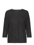 ONLY Onlqueen 3/4 Glitter Top Jrs Svart