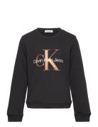 Calvin Klein Bronze Monogram Cn Sweatshirt Svart