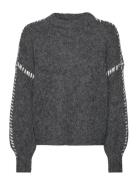 Vero Moda Vmzen Ls O-Neck Pullover Ga Exp Grå