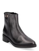 Calvin Klein Tapered Block Heel Boot W/Hw 30 Svart