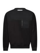 Calvin Klein Jeans Polar Fleece Outdoor Crew Neck Svart