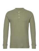 LEVI´S Men Ls Thermal 3 Bttn Henley Bluis Grön