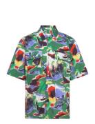 GANT Rel Cotton Lyocell Print Ss Shirt Multi/patterned