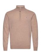 GANT Superfine Lambswool Half Zip Beige