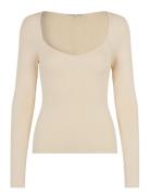 Second Female Solia Knit V-Neck Beige