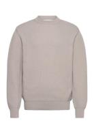 Garment Project Round Neck Knit - Light Grey Grå