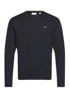 GANT Reg Shield Ls T-Shirt Svart