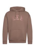 Lee Jeans Graphic Hoodie Brun