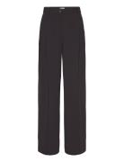 Calvin Klein Structure Twill Wide Leg Pant Svart