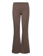 Gina Tricot Low Waist Trousers Brun