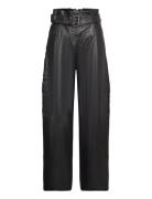 AllSaints Harlyn Leather Trouser Svart