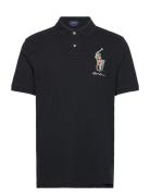 Polo Ralph Lauren Classic Fit Big Pony Mesh Polo Shirt Svart