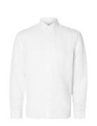 Selected Homme Slhregkylian-Linen Shirt Ls Classic Noos Vit