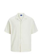 Jack & J S Jorvalencia Ottoman Resort Ss Shirt Kräm