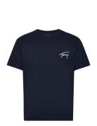 Tommy Jeans Tjm Reg Signature Tee Ext Marinblå