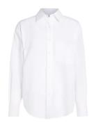 Calvin Klein Linen Blend Relaxed Shirt Vit