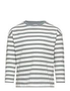 Mango Striped Long Sleeves T-Shirt Grön