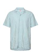 Armor Lux Checked Short-Sleeved Shirt Blå