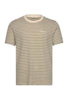 Anerkjendt Akrod S/S Cot/Linen Stripe Tee Grön