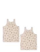 That's Mine Esta Strap Top 2-Pack Beige