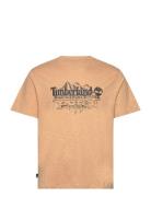 Timberland Short Sleeve Graphic Slub Tee Light Wheat Boot Beige