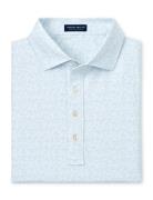 Peter Millar Rhythm Performance Jersey Polo - Kelly Hard Collar Blå