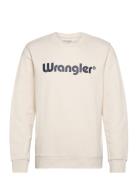 Wrangler Logo Crew Sweat Kräm