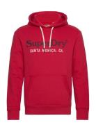 Superdry Venue Duo Logo Hoodie Röd