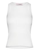 A-View Rib Knit Tank Top Vit