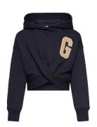 GANT Twisted Sweat Hoodie Marinblå