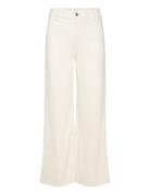 Mango Catherin Culotte High-Rise Jeans Kräm