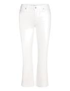 Mango Sienna Flared Cropped Jeans Vit