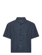 Edwin Saga Shirt Ss - Blue / Black Blå