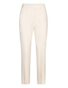 Mango Straight Suit Trousers Kräm