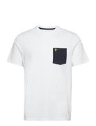 Lyle & Scott Contrast Pocket T-Shirt Vit