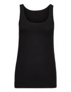 Femilet Basic Cotton Tank Top Svart