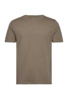 Lindbergh Mens Stretch Crew Neck Tee S/S Khaki Green