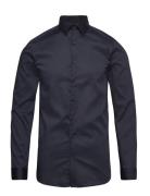 Lindbergh Organic Dress Shirt L/S Marinblå