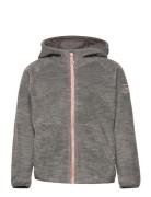 Bergans Hareid Youth Girl Jkt Soliddkgrey Mel/Pastelpink 128 Grå